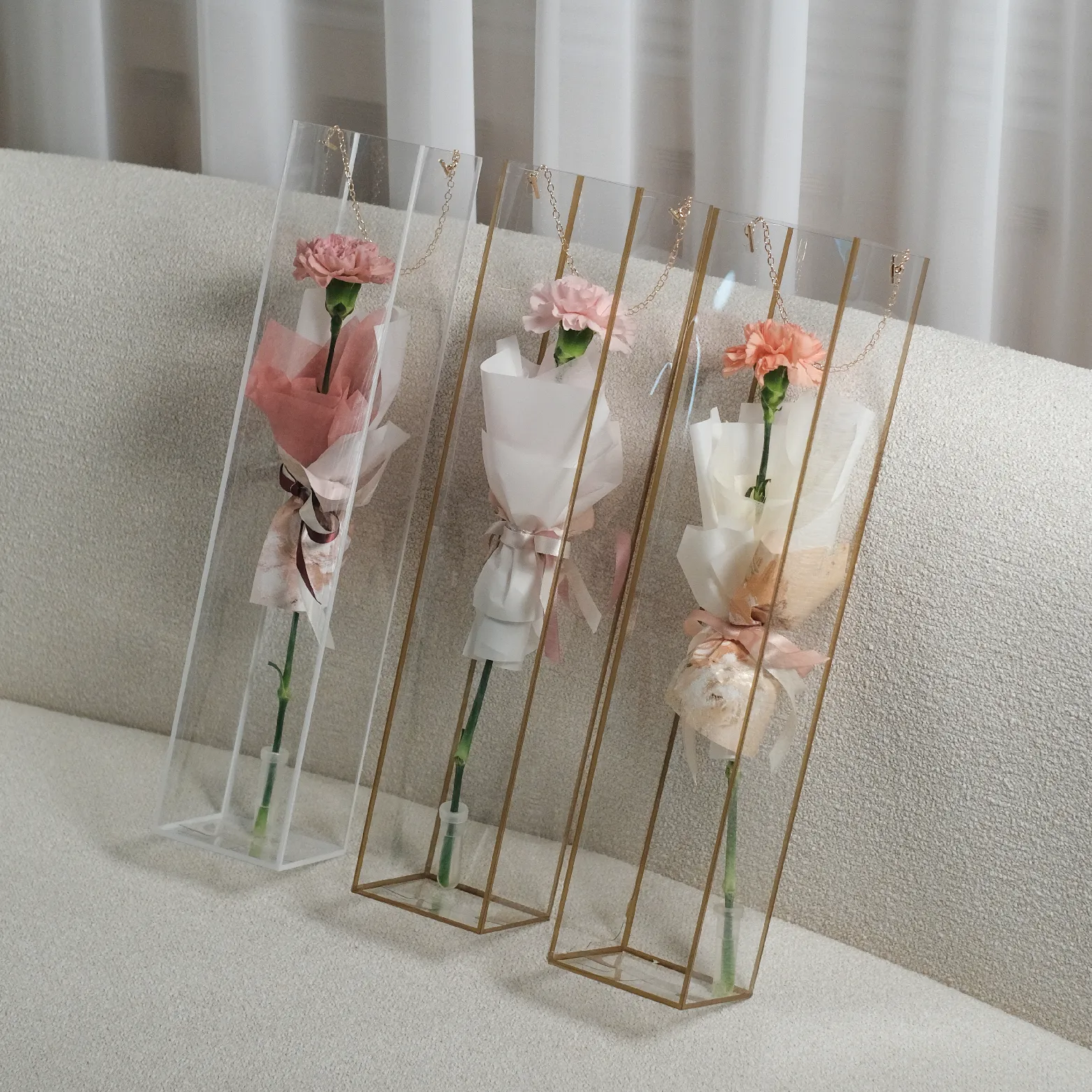 輕奢康乃馨鮮花禮