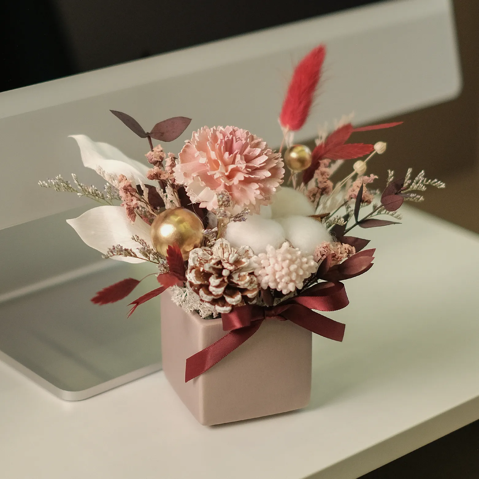 擴香盆花 · 柔情紅粉