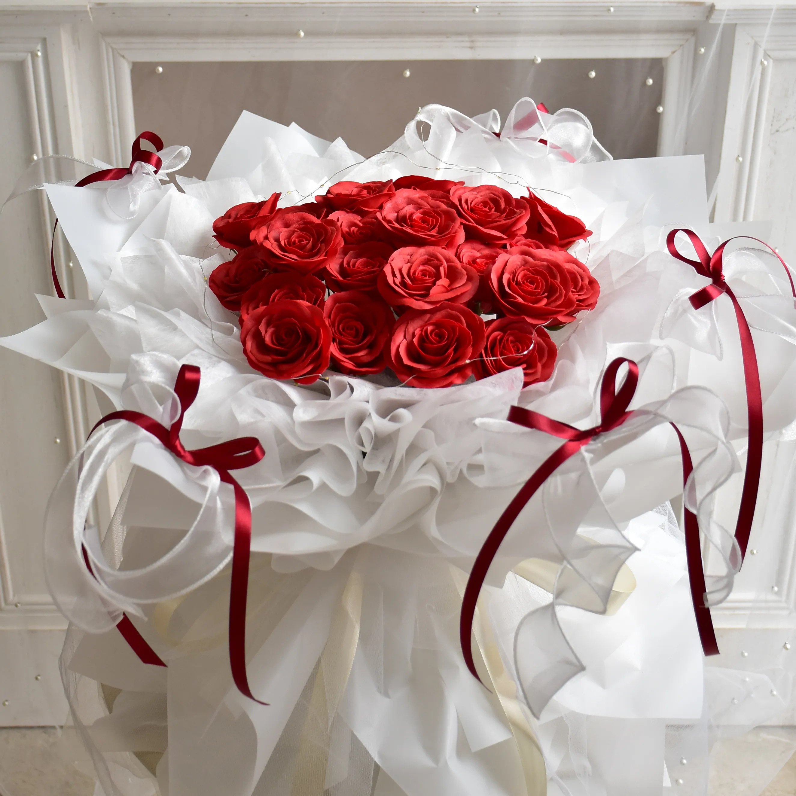 25朵滿開永生花束