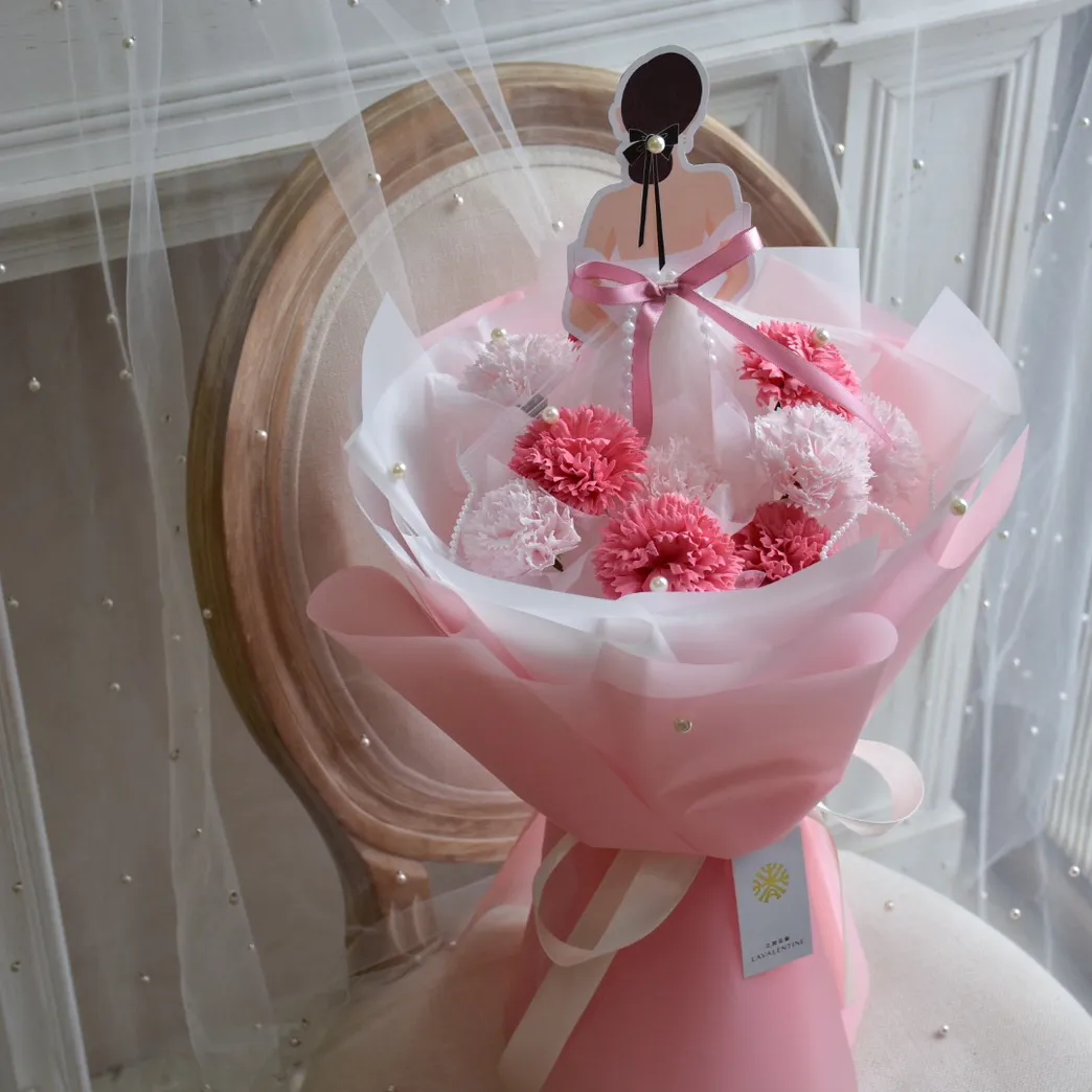 媽咪的公主裙香皂花束11朵