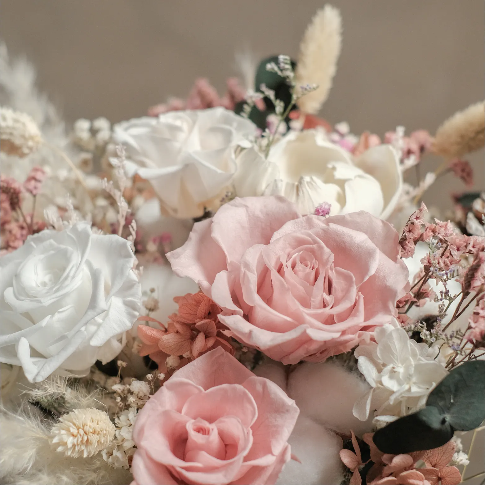 永生婚禮捧花 · 粉白