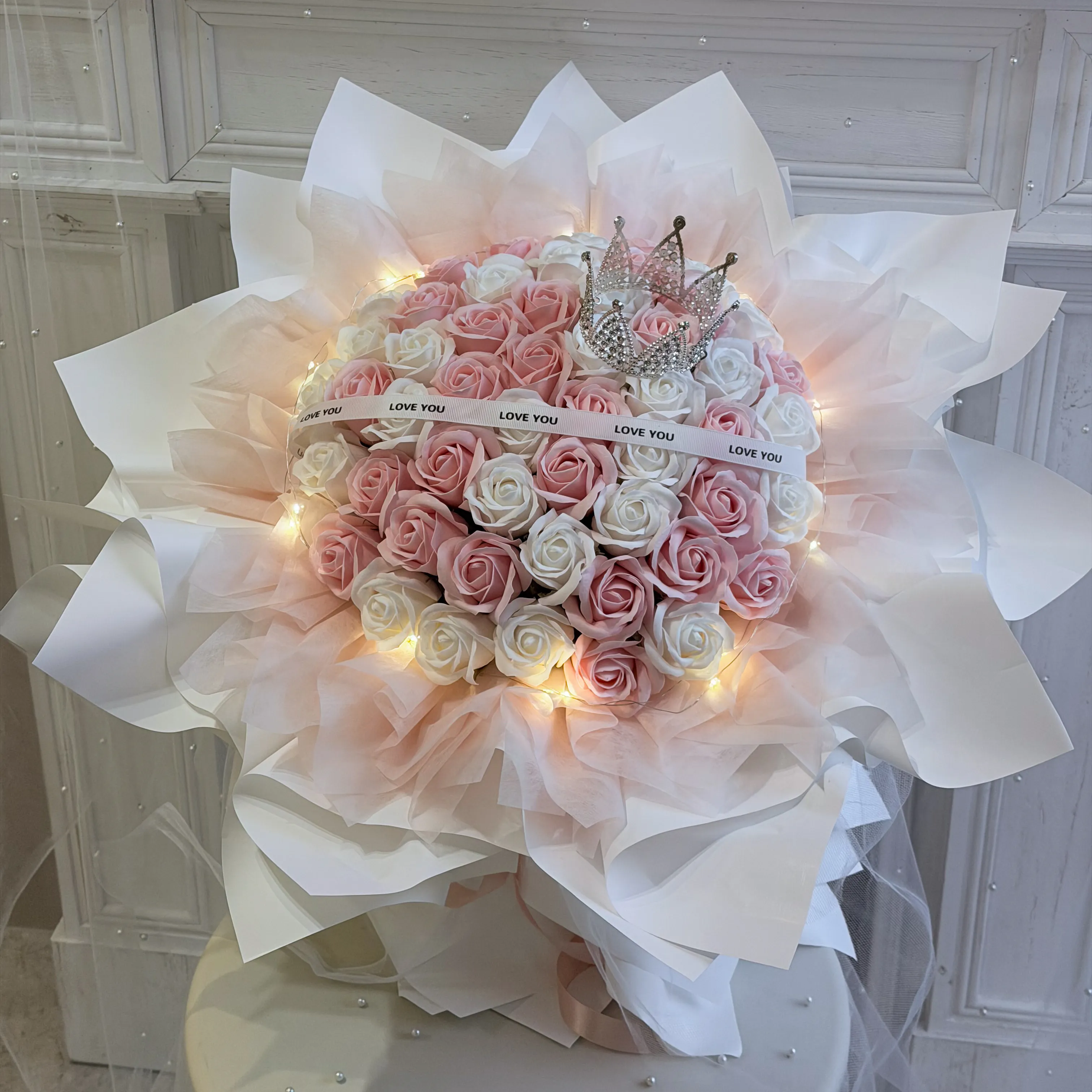 皇冠夢幻款香皂花束