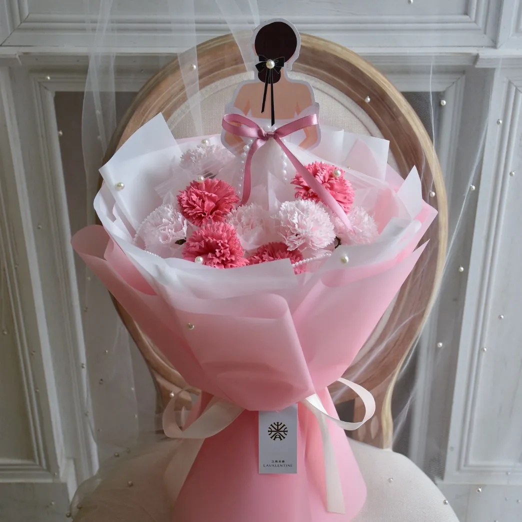 媽咪的公主裙香皂花束11朵