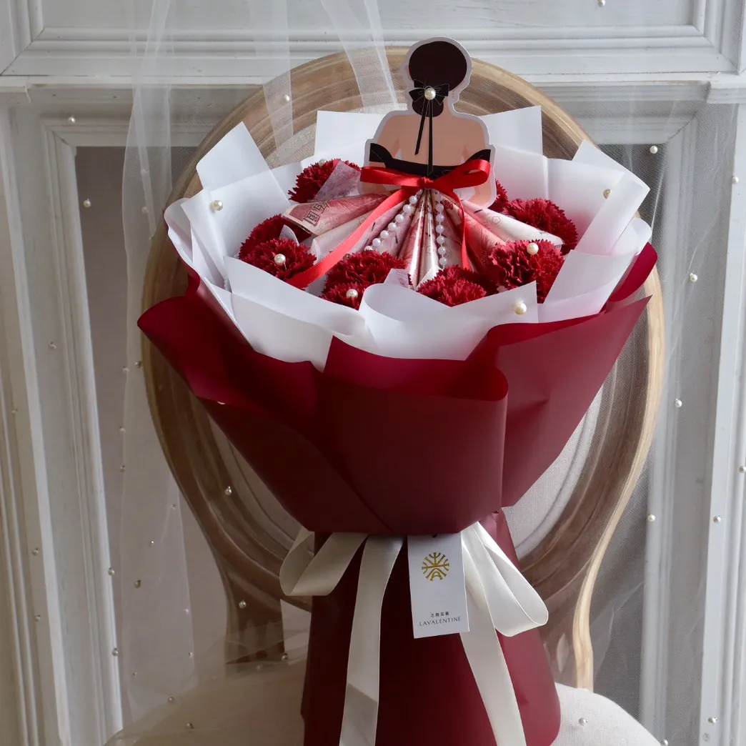 媽咪的公主裙香皂花束11朵