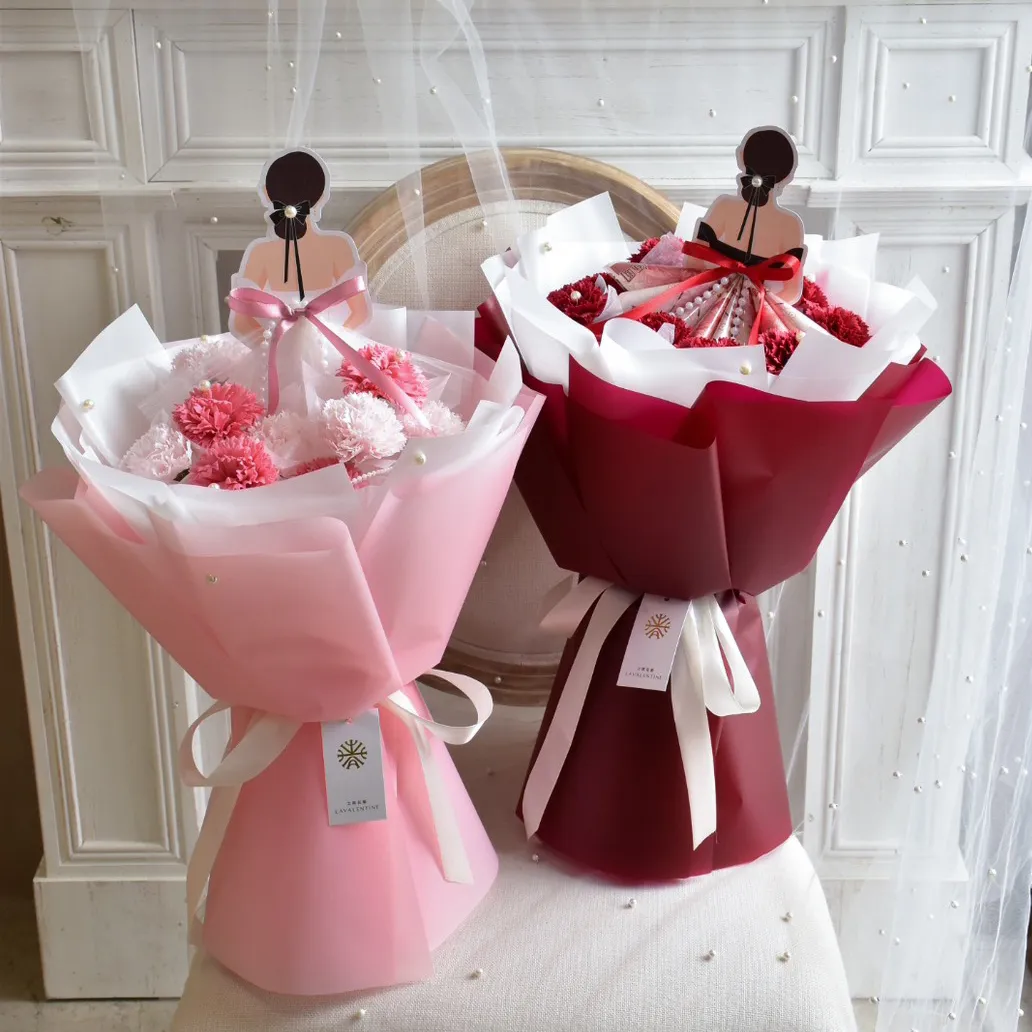 媽咪的公主裙香皂花束11朵