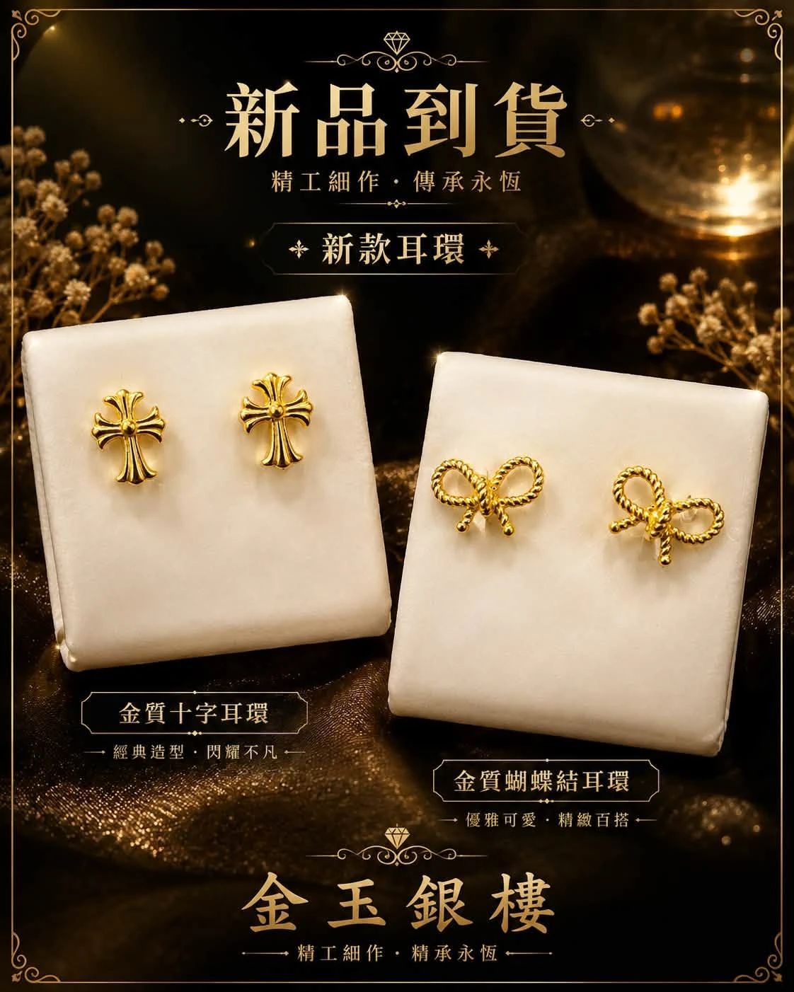 金耳環