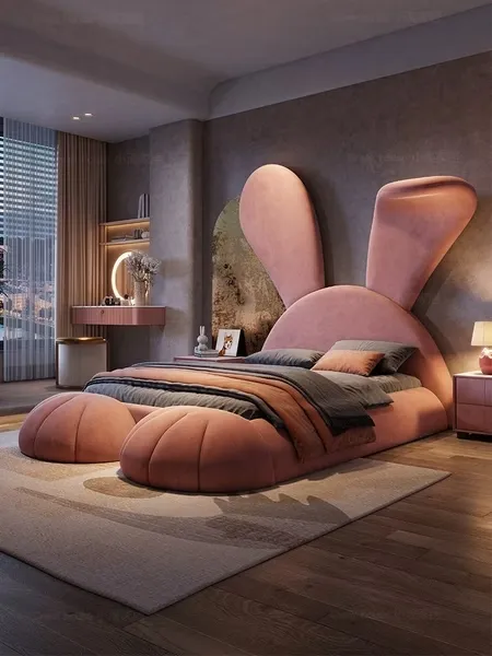 Hello Bunny跳跳兔床架/升級輕柔貓抓布