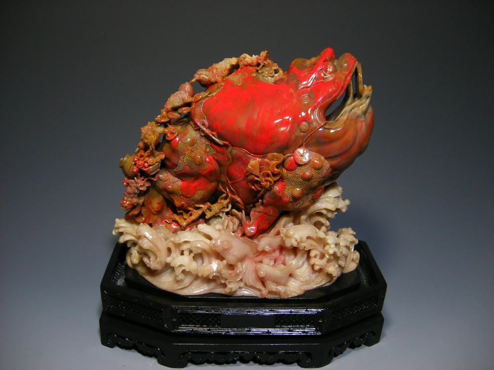 昌化雞血石雕件