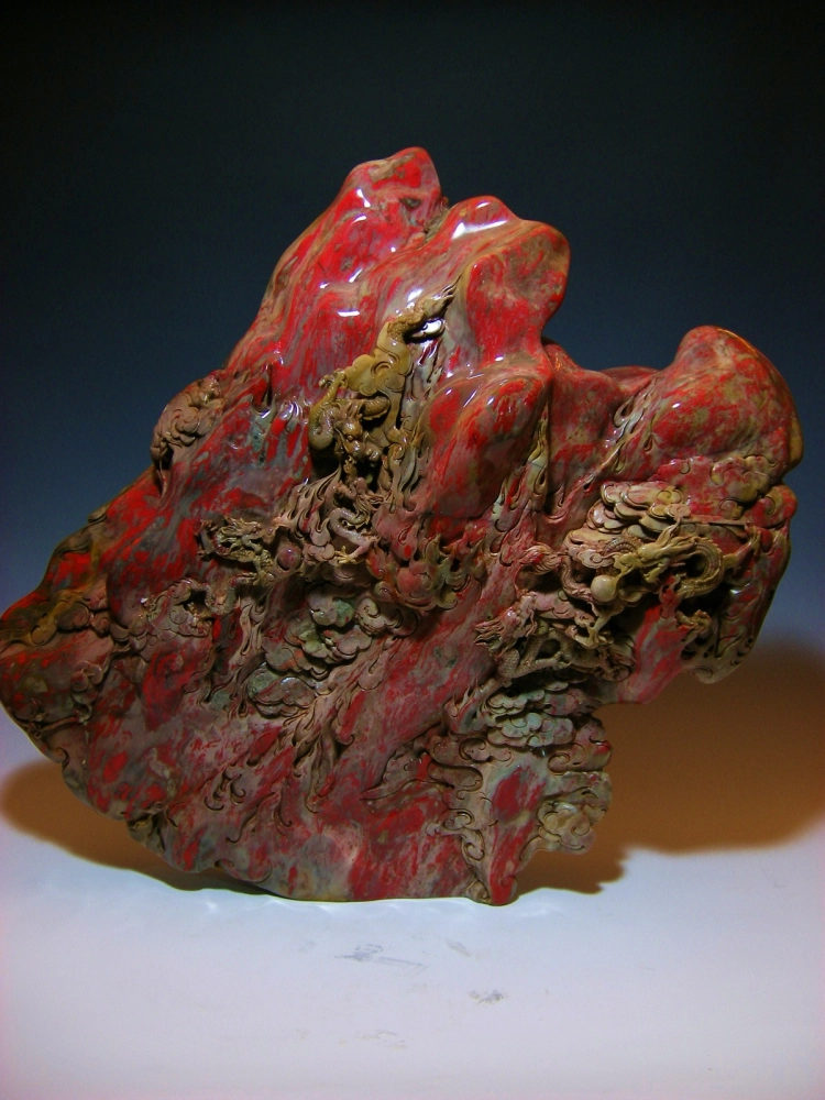 昌化雞血石雕件