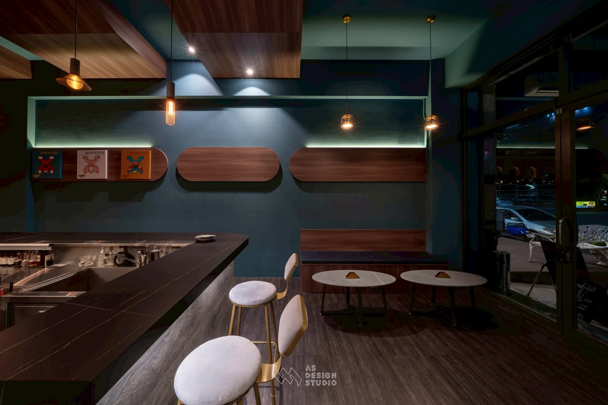 台中西屯 | 柔和曲線與深邃色調的對話