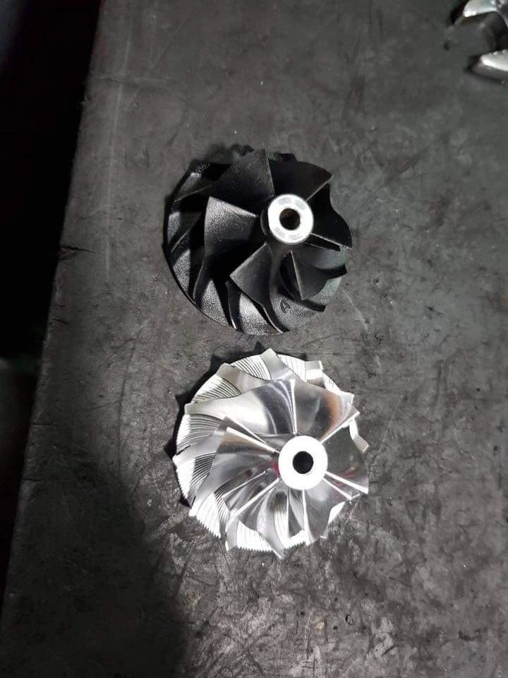 渦輪增壓器 五軸加工機制造台灣稱（鍛葉）