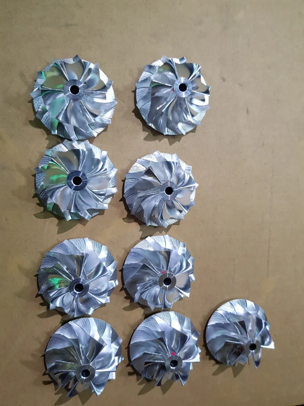 渦輪增壓器 五軸加工機制造台灣稱（鍛葉）