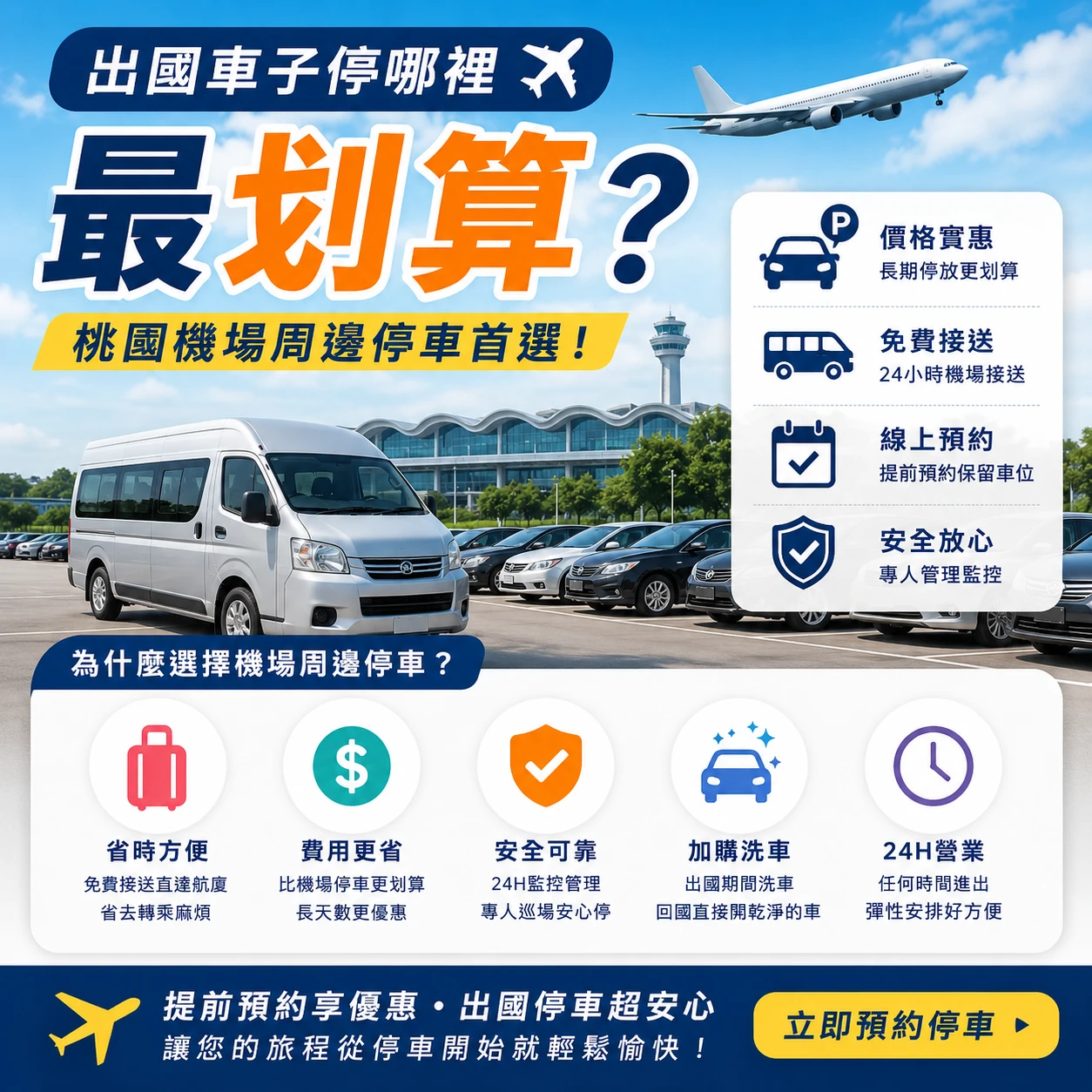出國車子停哪裡最划算？｜桃機停車｜機場停車｜桃園機場停車｜