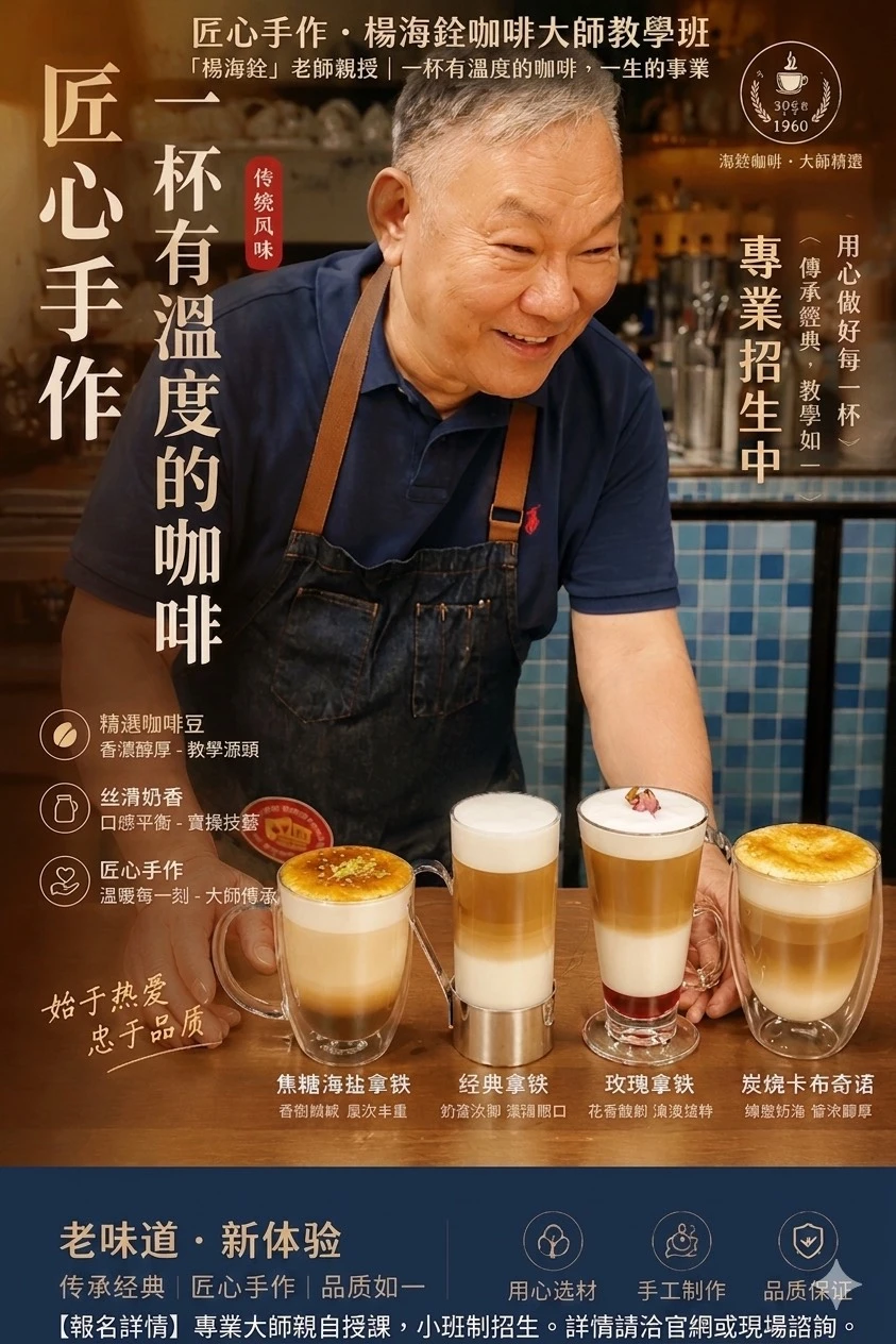 【義式咖啡拉花 × 創意飲品實戰班｜下午班】