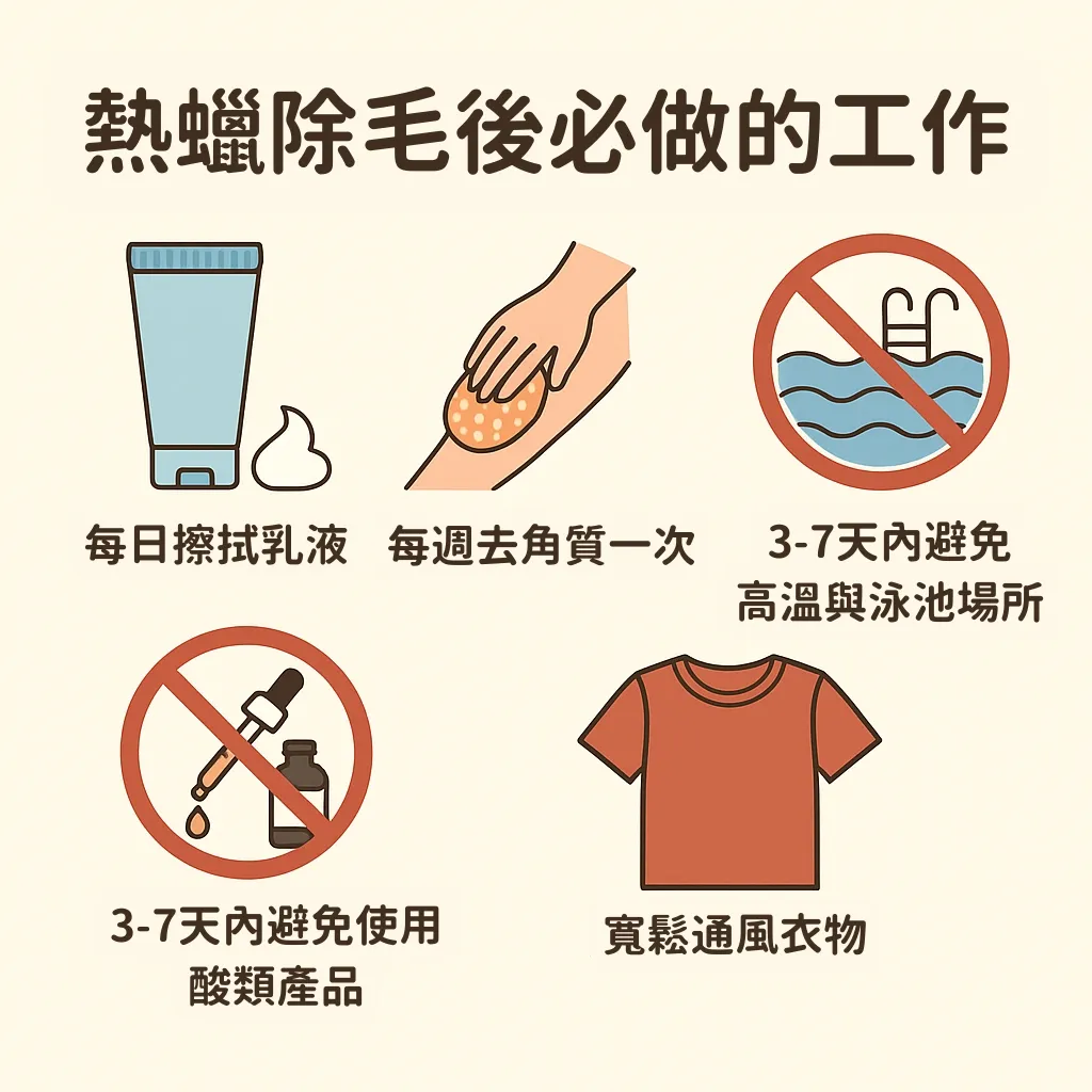 熱蠟除毛後如何保養？新竹除毛工作室｜竹北熱蠟除毛