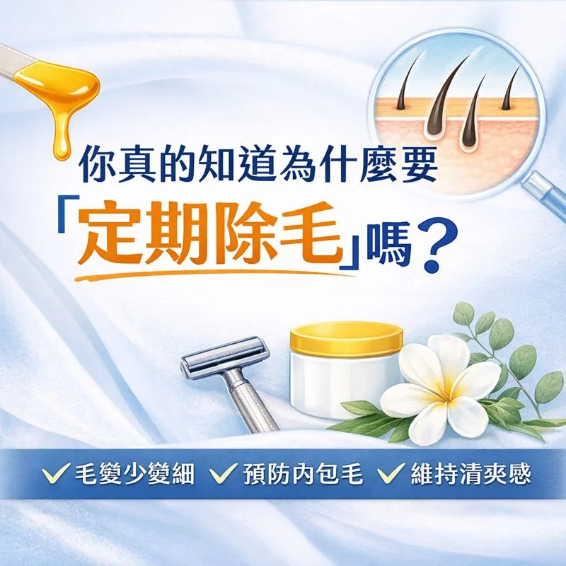 你真的知道為什麼要「定期除毛」嗎？ 新竹除毛工作室｜竹北熱蠟除毛