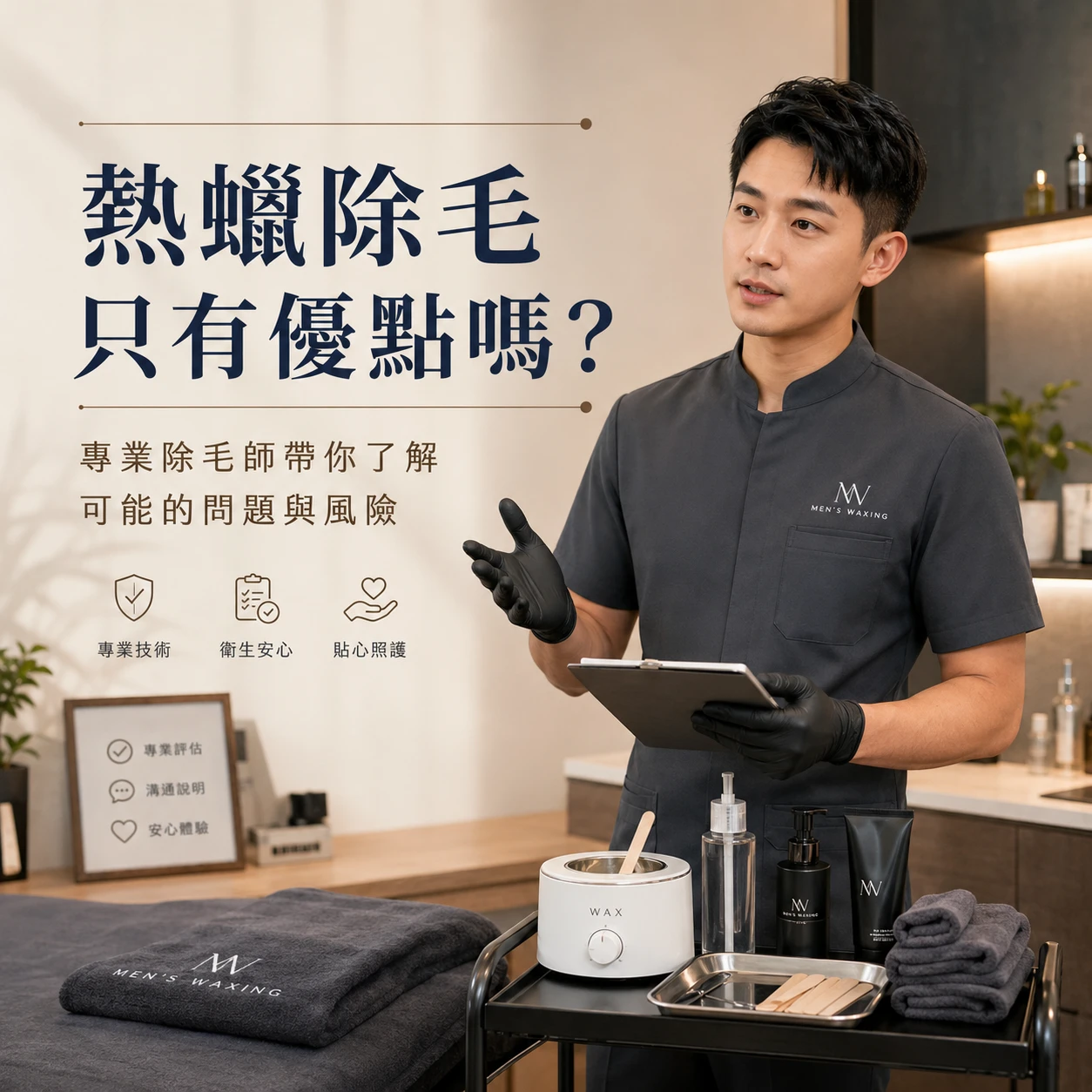 熱蠟除毛有缺點嗎？專業除毛師解析疼痛、泛紅、內生毛與皮膚風險