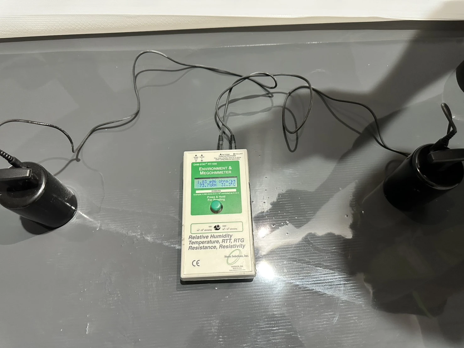 美光導電地坪施作和驗收的數據