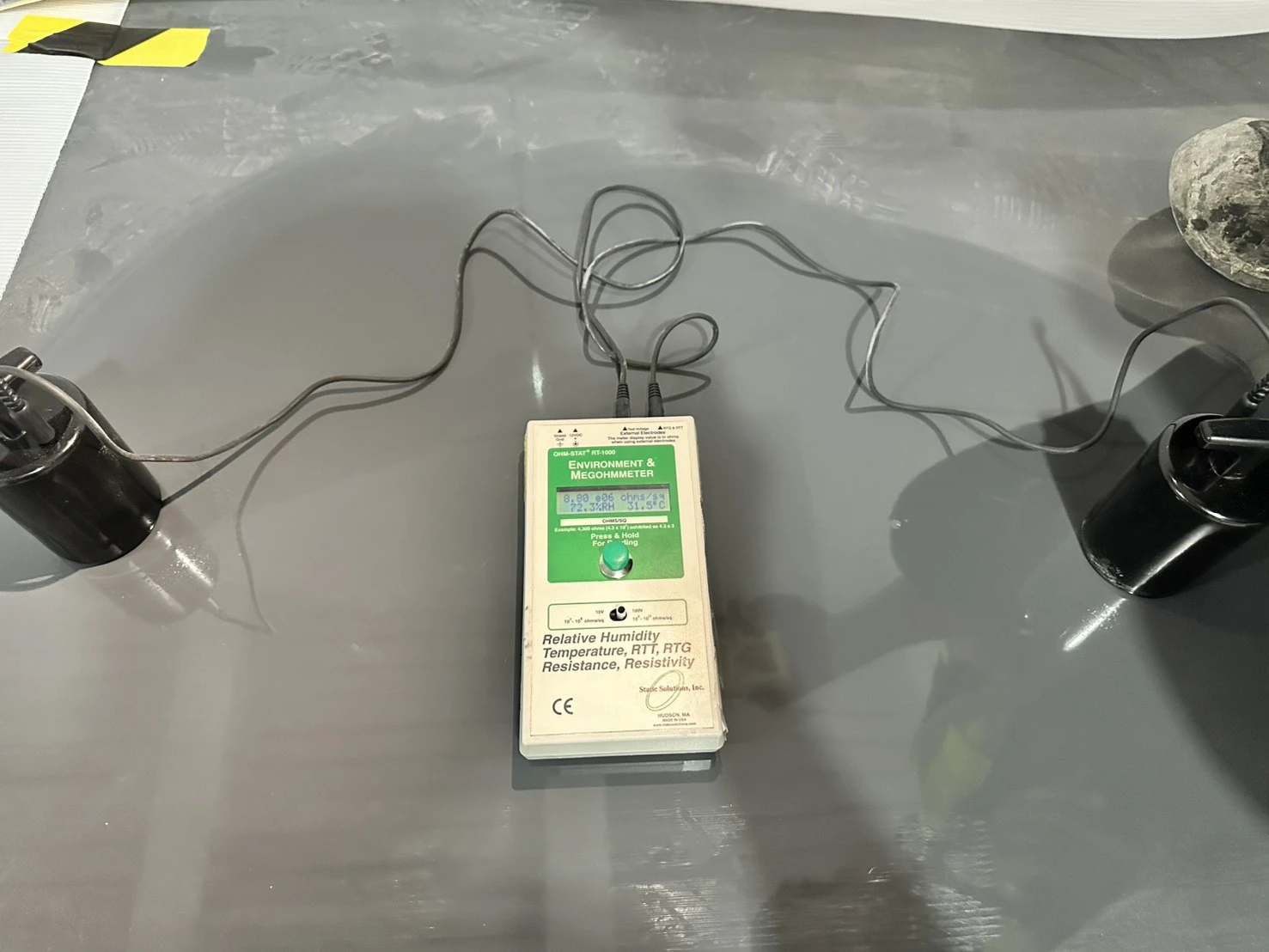 美光導電地坪施作和驗收的數據