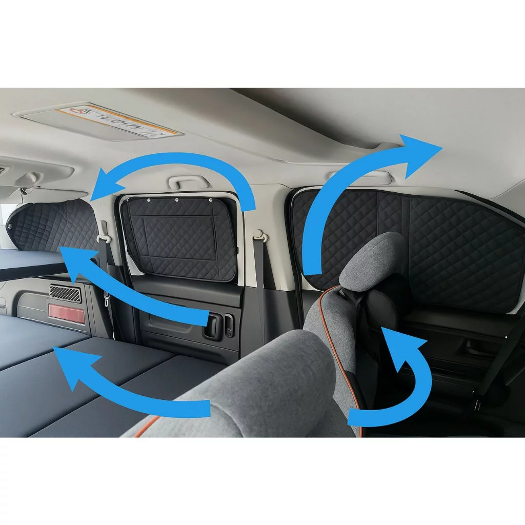 Berlingo 床組 + 隔熱斷寒鋁箔組 + 尾門紗網