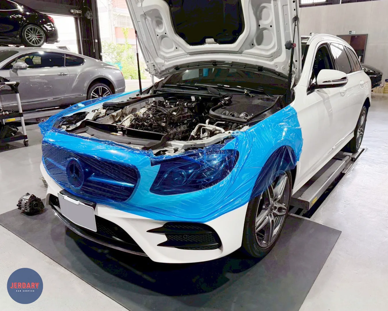 賓士 S213 E220d 積碳清洗與冷卻系統維修：傑德瑞汽車讓您的愛車重獲新生！