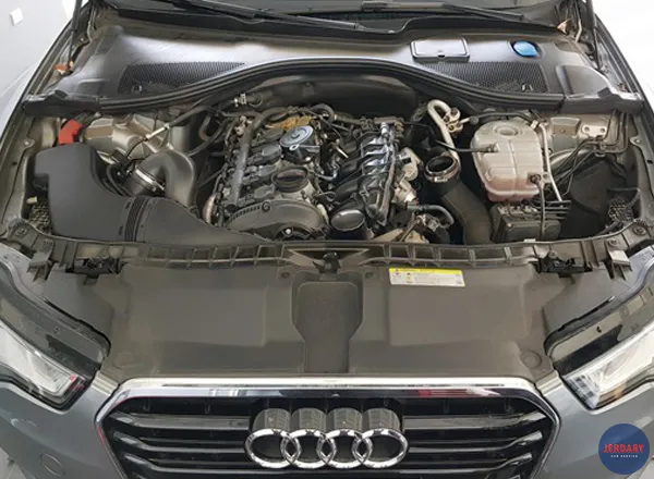 「傑德瑞汽車」~VAG-AUDI A6漏水-水泵浦損壞嚴重，立即安排進廠處理避免車子無法有效冷卻造成溫度異常升高///