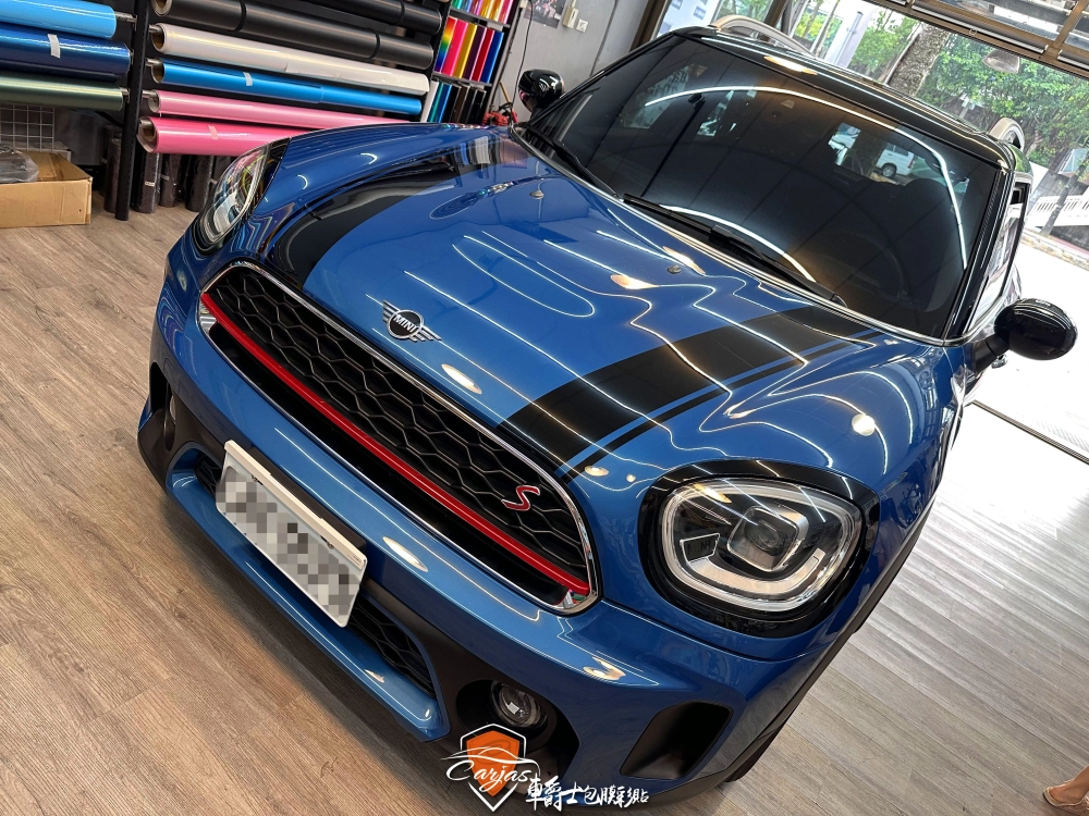 MINI COUNTRYMAN 客製化引擎蓋、後廂蓋運動線條車身彩貼