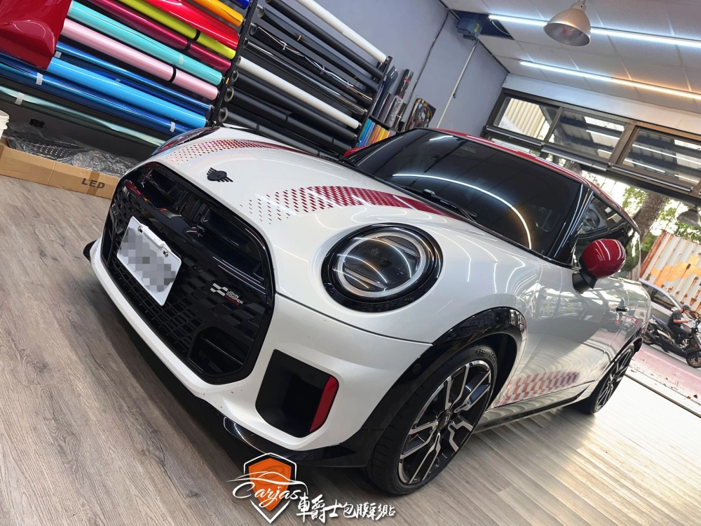 MINI COOPER 客製化運動線條車身彩貼