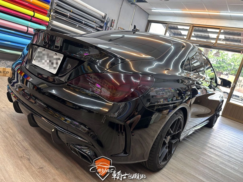BENZ CLA 大燈淺黑、尾燈深黑燻黑自體修復犀牛皮保護包膜