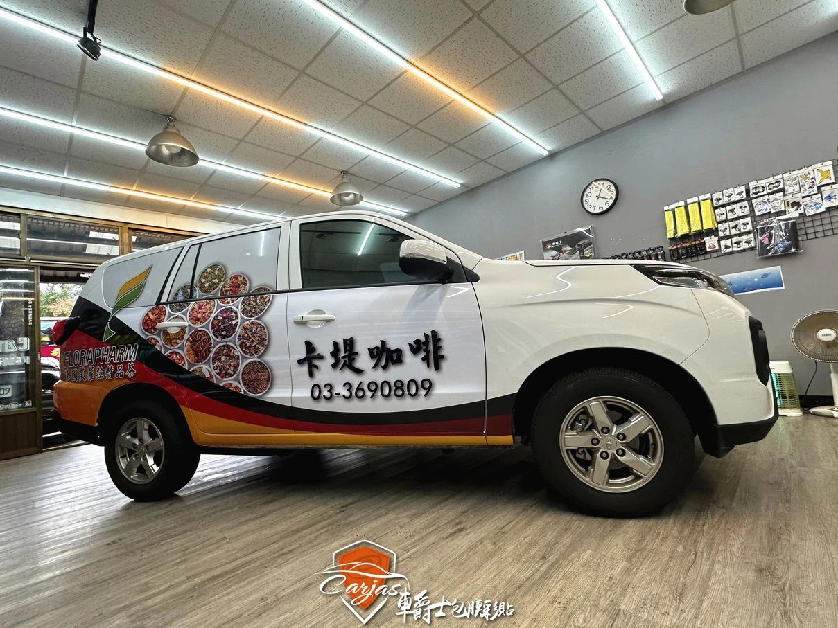 MITSIBISHI ZINGER 卡堤咖啡車體廣告彩貼設計施工