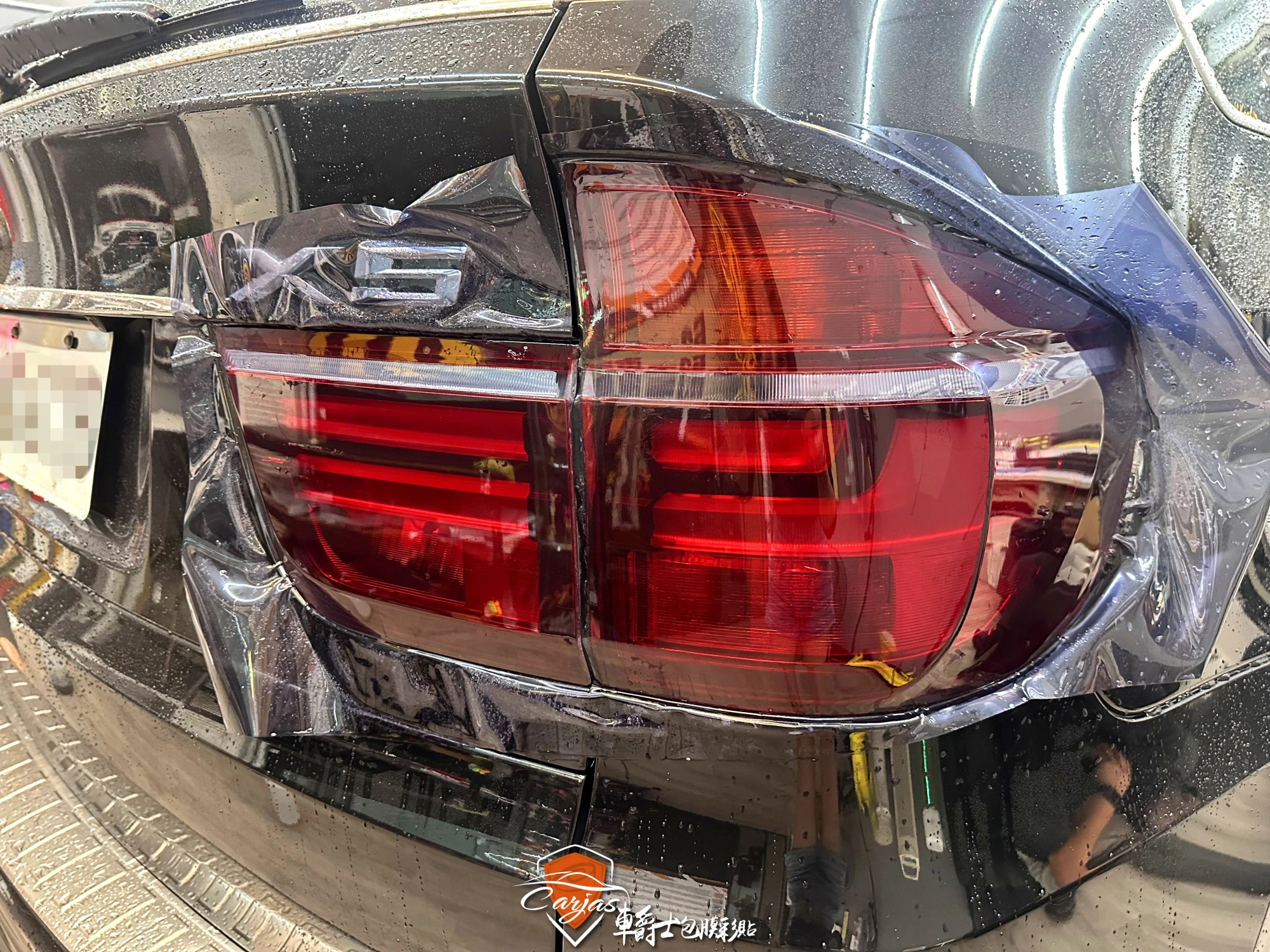 BMW X5 尾燈TPU燻黑色包膜