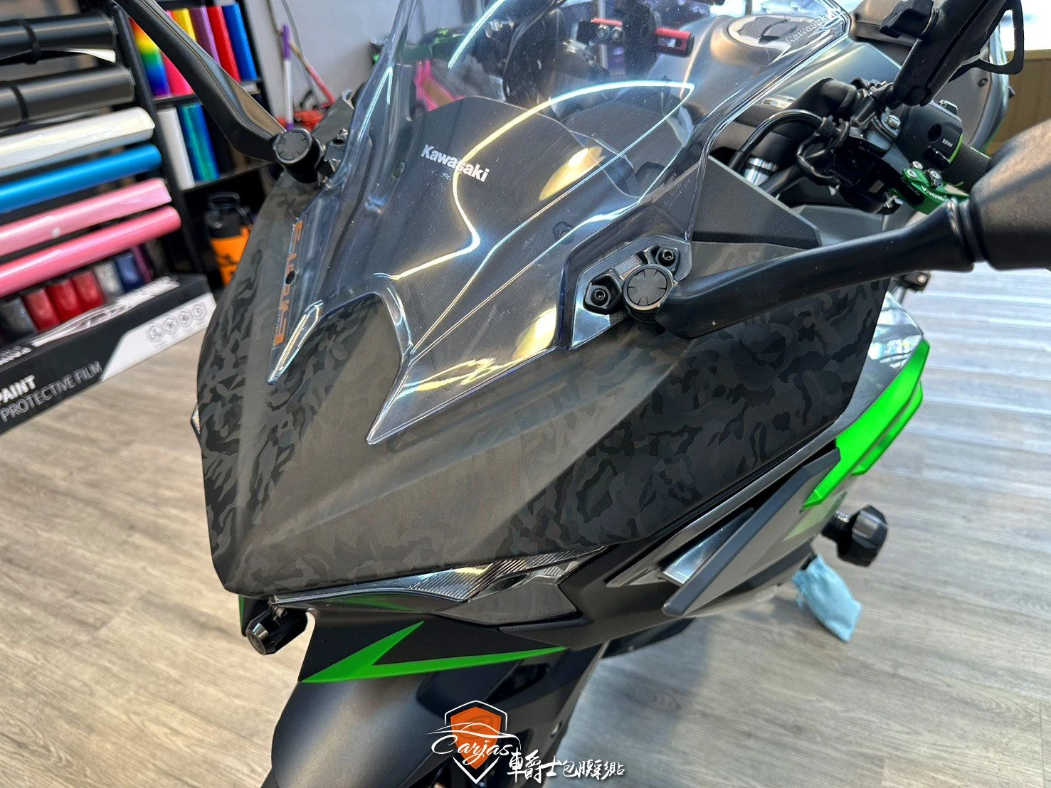 KAWASAKI NINJA 500 客製化類廠車競技車身彩貼