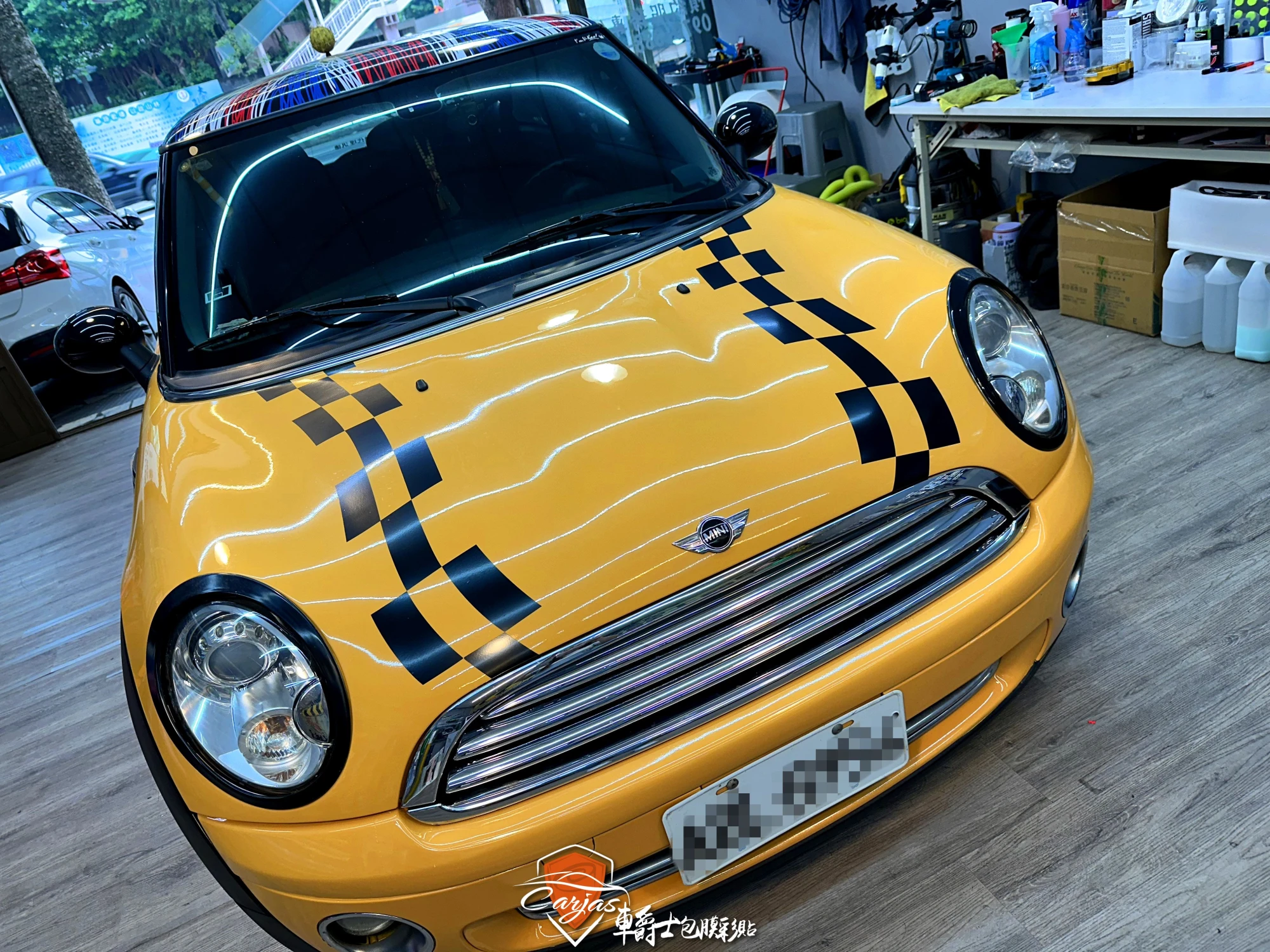 MINI COOPER R56 客製化引擎蓋彩貼