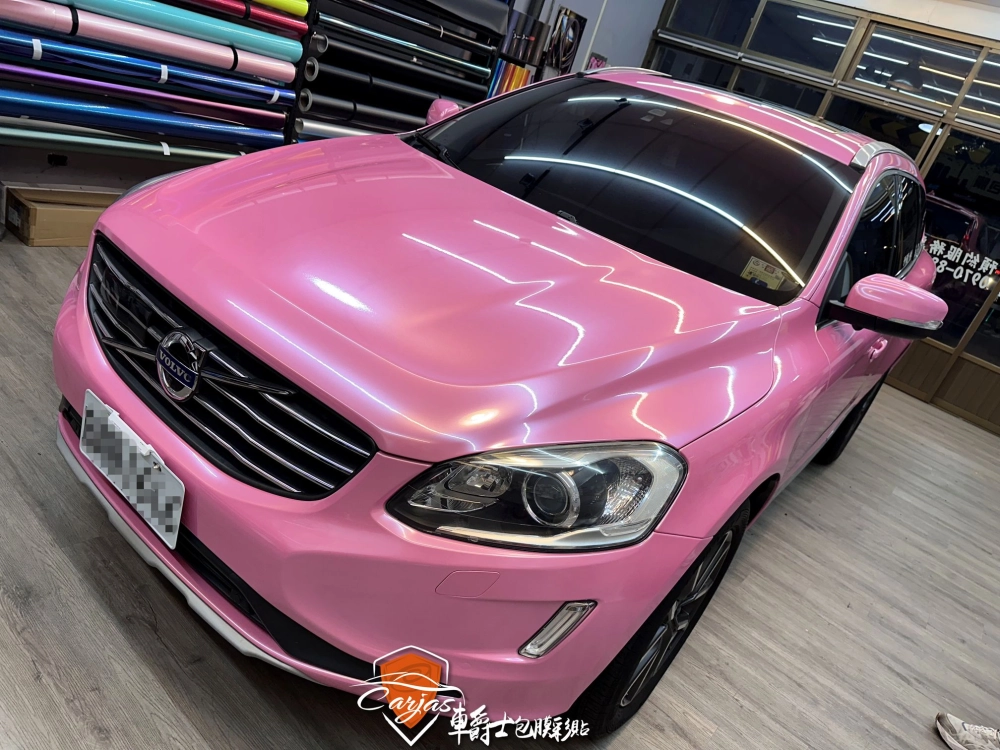 VOLVO XC60 貝殼金屬粉全車改色包膜