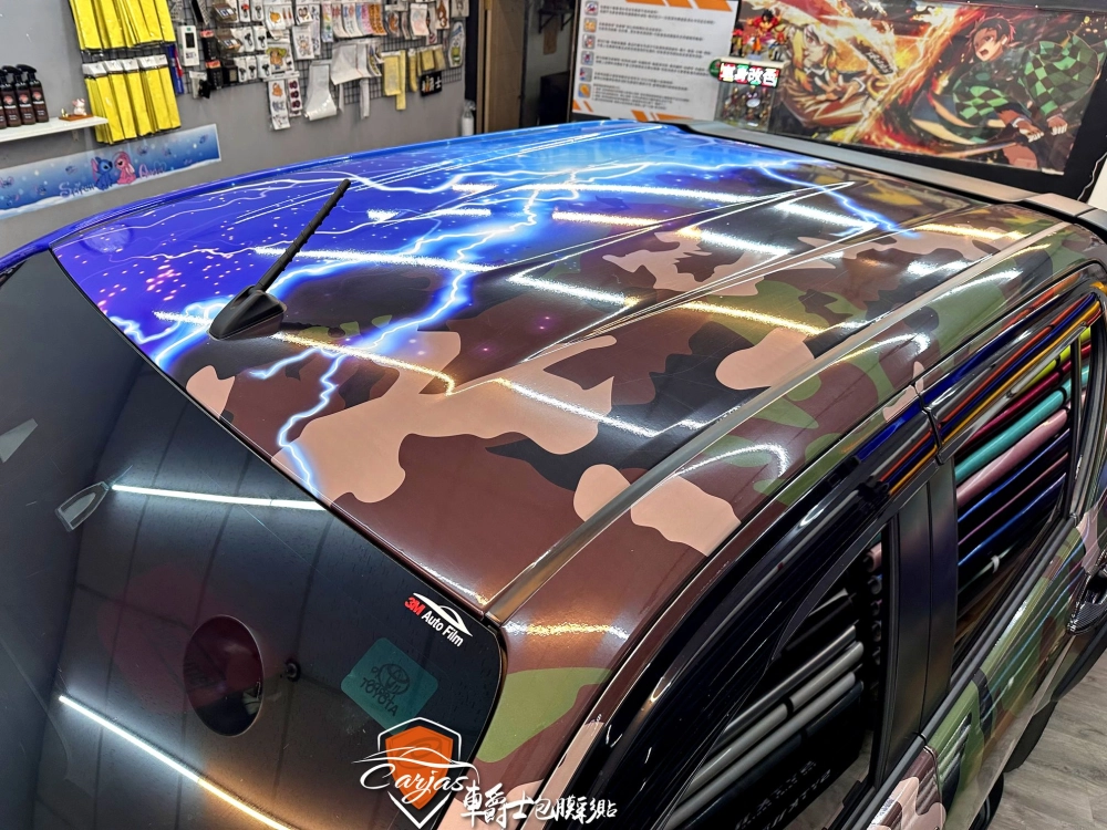 TOYOTA HILUX 全車客製化迷彩、閃電星空彩貼包膜