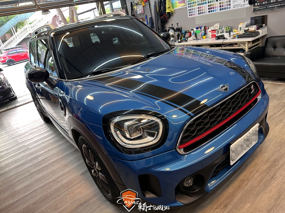 MINI COUNTRYMAN 客製化引擎蓋、後廂蓋運動線條車身彩貼