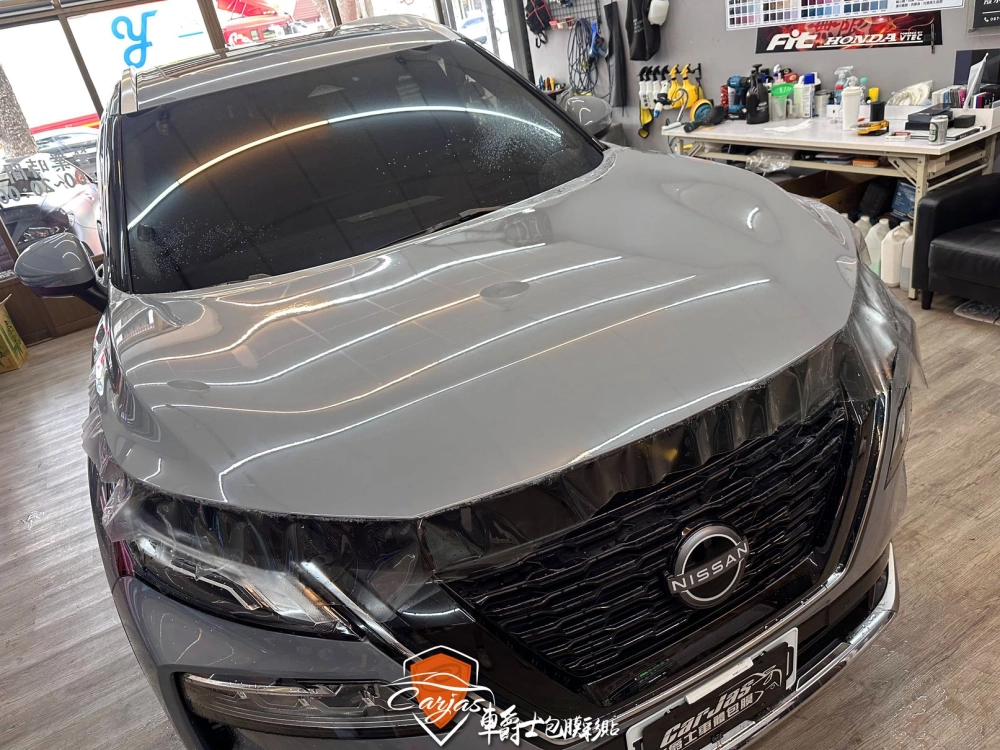 NISSAN X-TRAIL 引擎蓋、車燈、門檻 TPU自體修復透明犀牛皮保護膜
