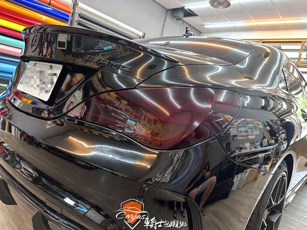 BENZ CLA 大燈淺黑、尾燈深黑燻黑自體修復犀牛皮保護包膜