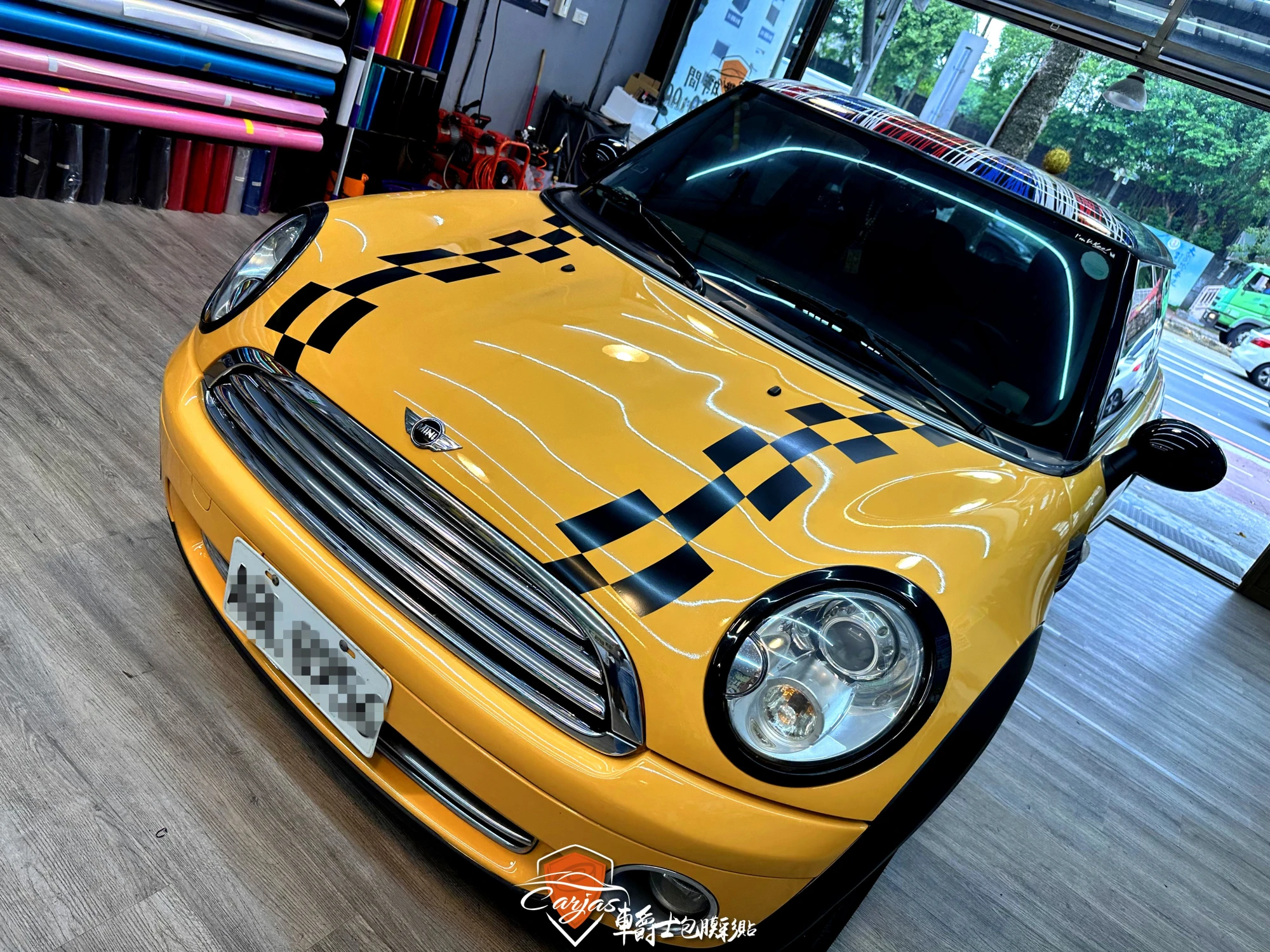 MINI COOPER R56 客製化引擎蓋彩貼
