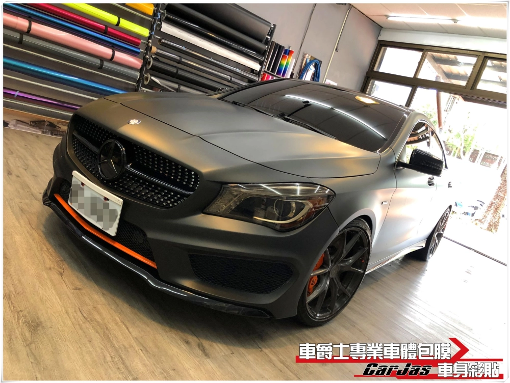 BENZ CLA250 全車3M消光黑改包膜
