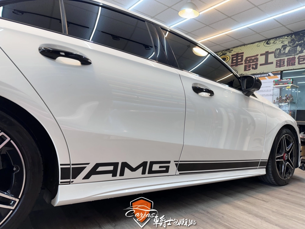 BENZ A180 客製化車身拉線彩貼
