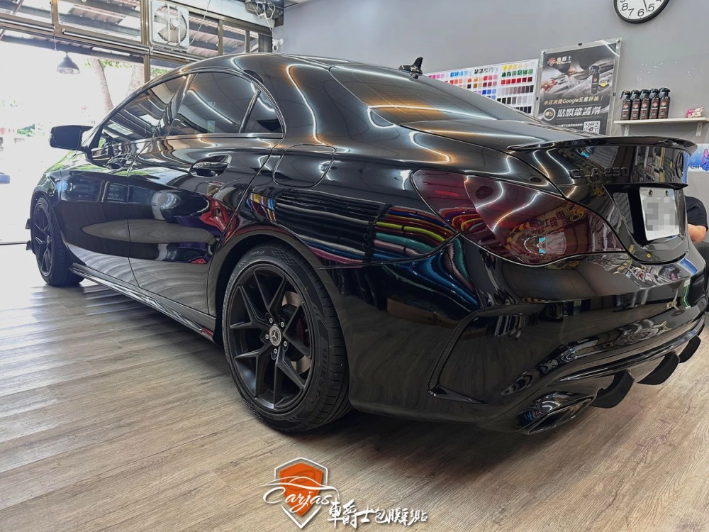 BENZ CLA 大燈淺黑、尾燈深黑燻黑自體修復犀牛皮保護包膜