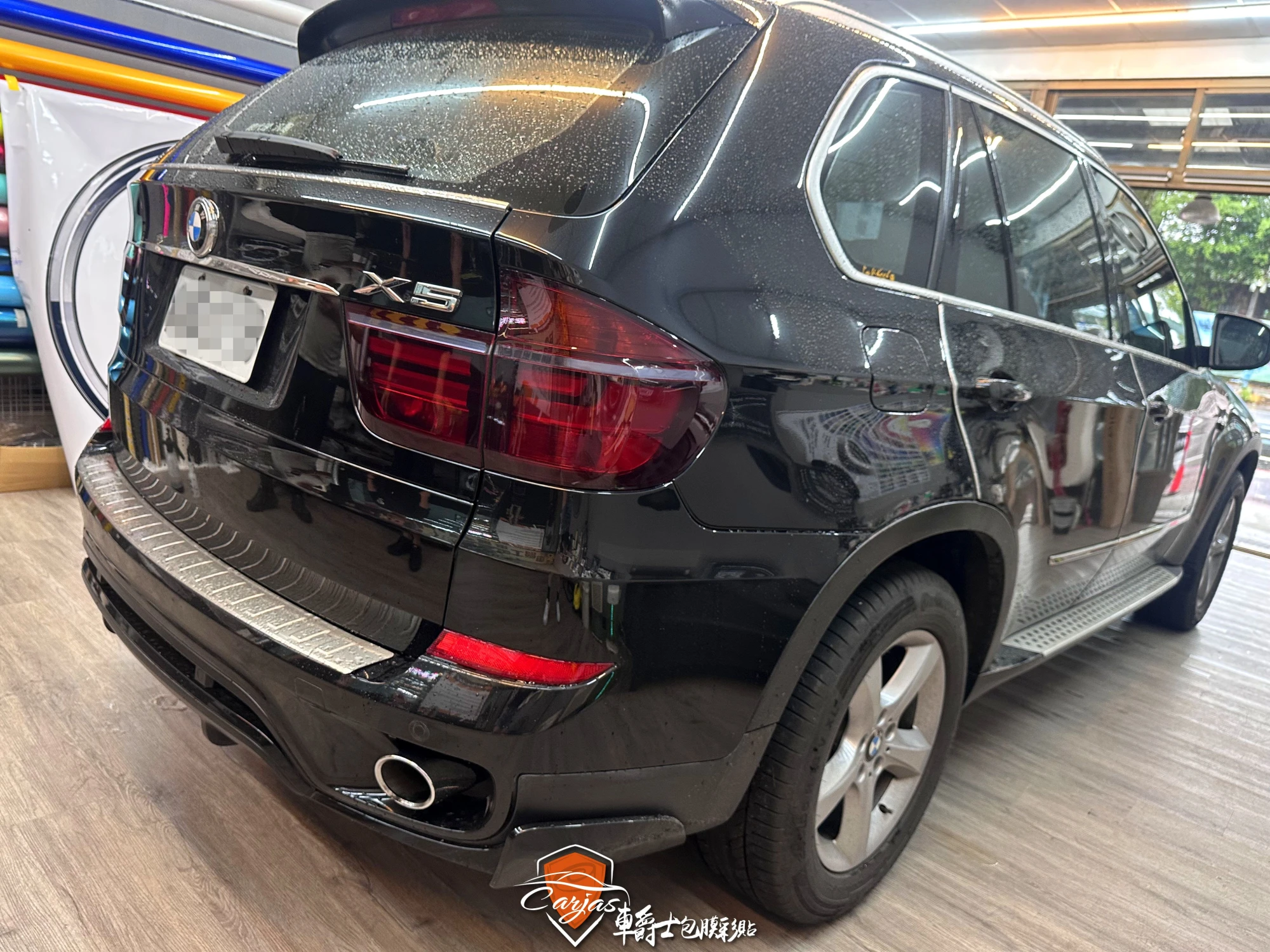 BMW X5 尾燈TPU燻黑色包膜