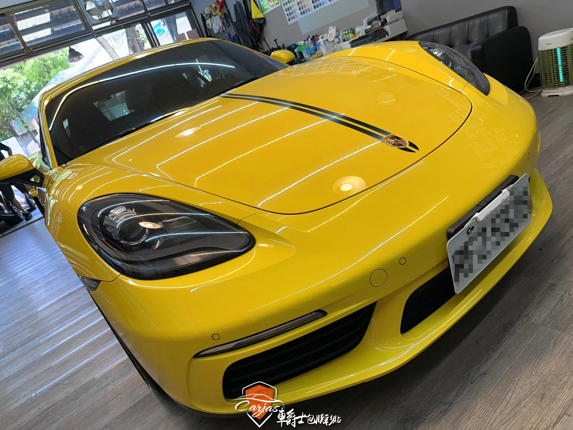 PORSCHE 718 GTS 客製化運動線條車身彩貼