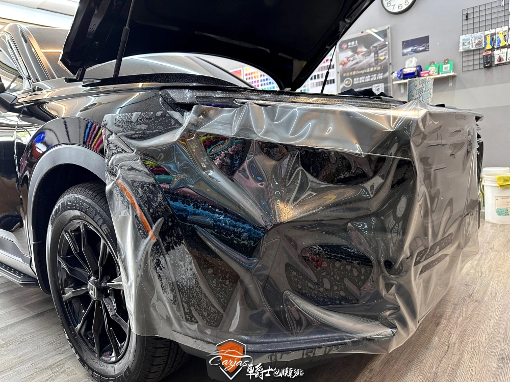 HONDA CR-V 全車漆面TPU自體修復透明犀牛皮保護膜、大燈燻黑改色包膜