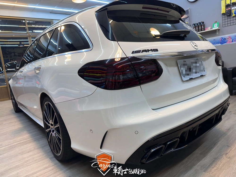 BENZ C300 大燈淺黑、尾燈深黑燻黑自體修復犀牛皮保護包膜
