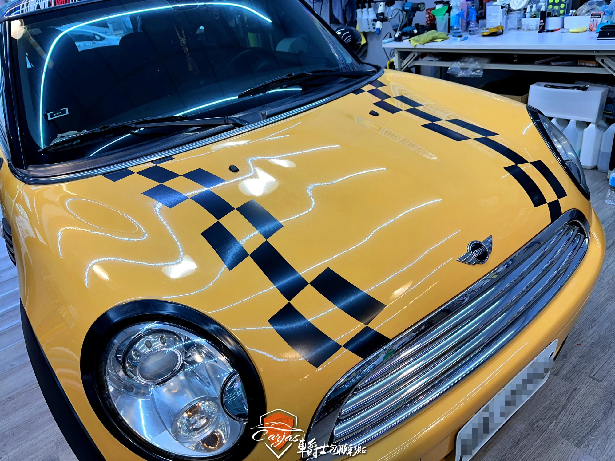 MINI COOPER R56 客製化引擎蓋彩貼