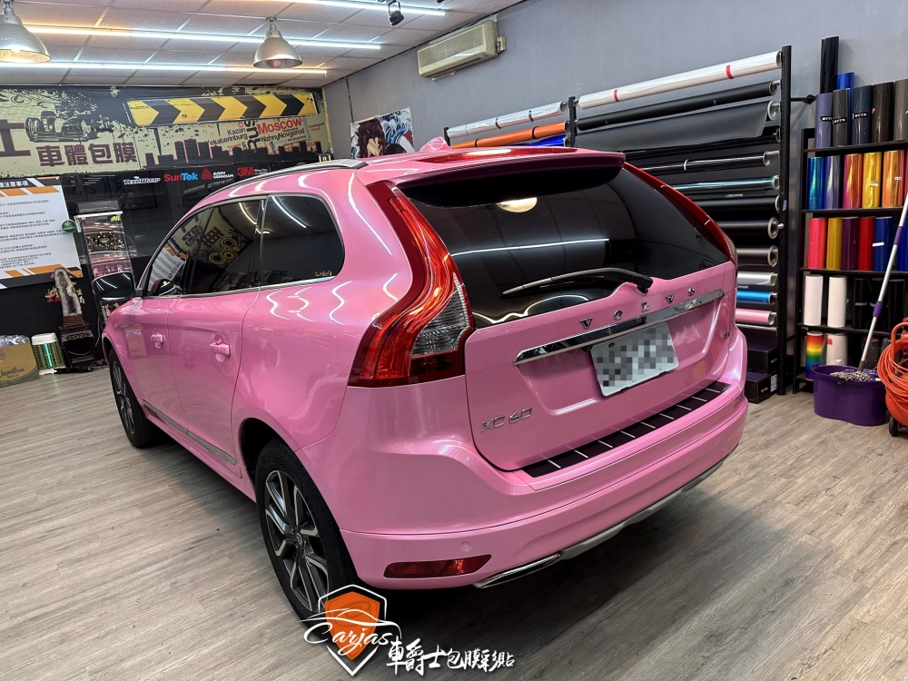 VOLVO XC60 貝殼金屬粉全車改色包膜