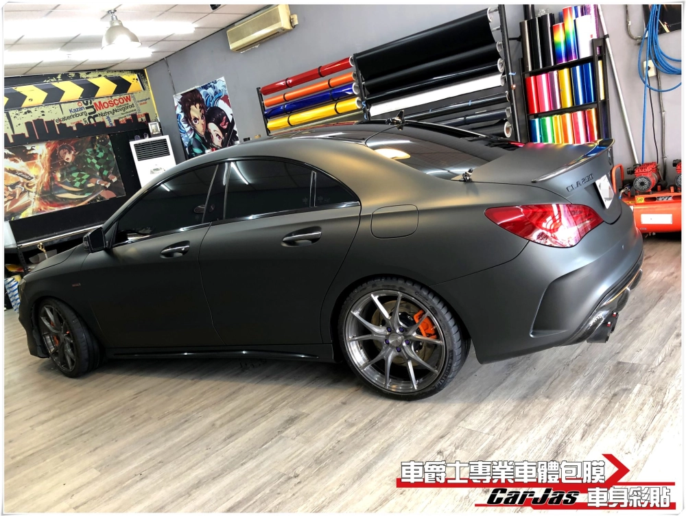 BENZ CLA250 全車3M消光黑改包膜