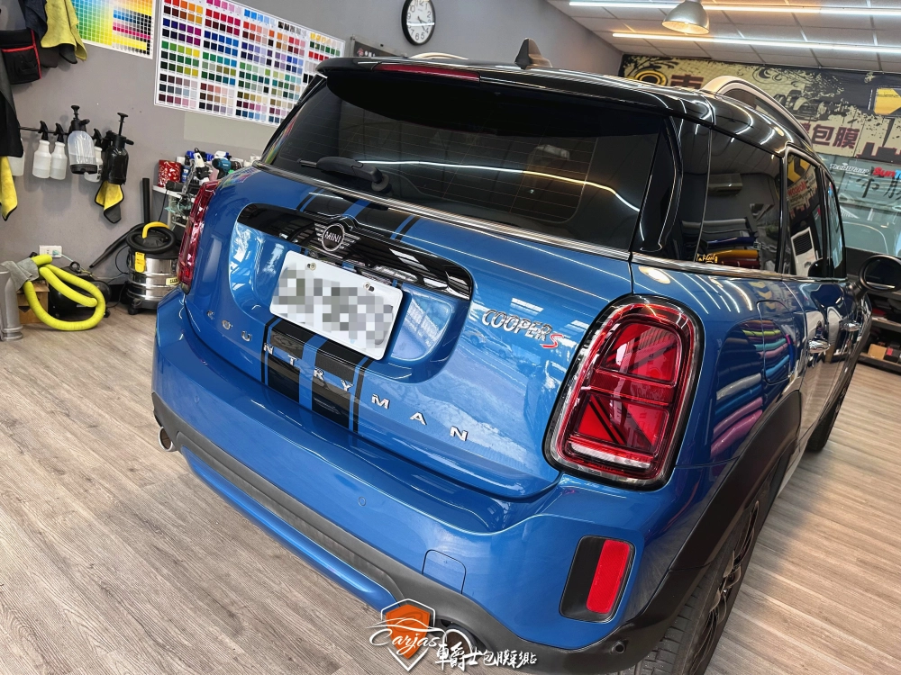 MINI COUNTRYMAN 客製化引擎蓋、後廂蓋運動線條車身彩貼